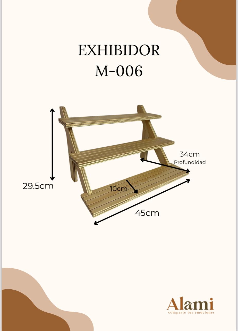 EXHIBIDOR TIPO ESCALERA M-002